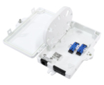 Primus Cable Fiber Termination Box, Wall Mount, Plastic, 2 Splices, Outdoor, IP-66 Rated White